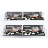 Minichamps (1/43rd)Group Of 4 Mclaren's  - (1) 530 074302 MP4-22, (2) 530 074312  MP4-21 (3) 530 ...