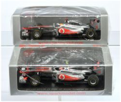 Spark Model (1/43rd) A Pair - (1) S3029 McLaren MP-4 "Hungarian" 200th GP  2011 and (2) S3030 McL...