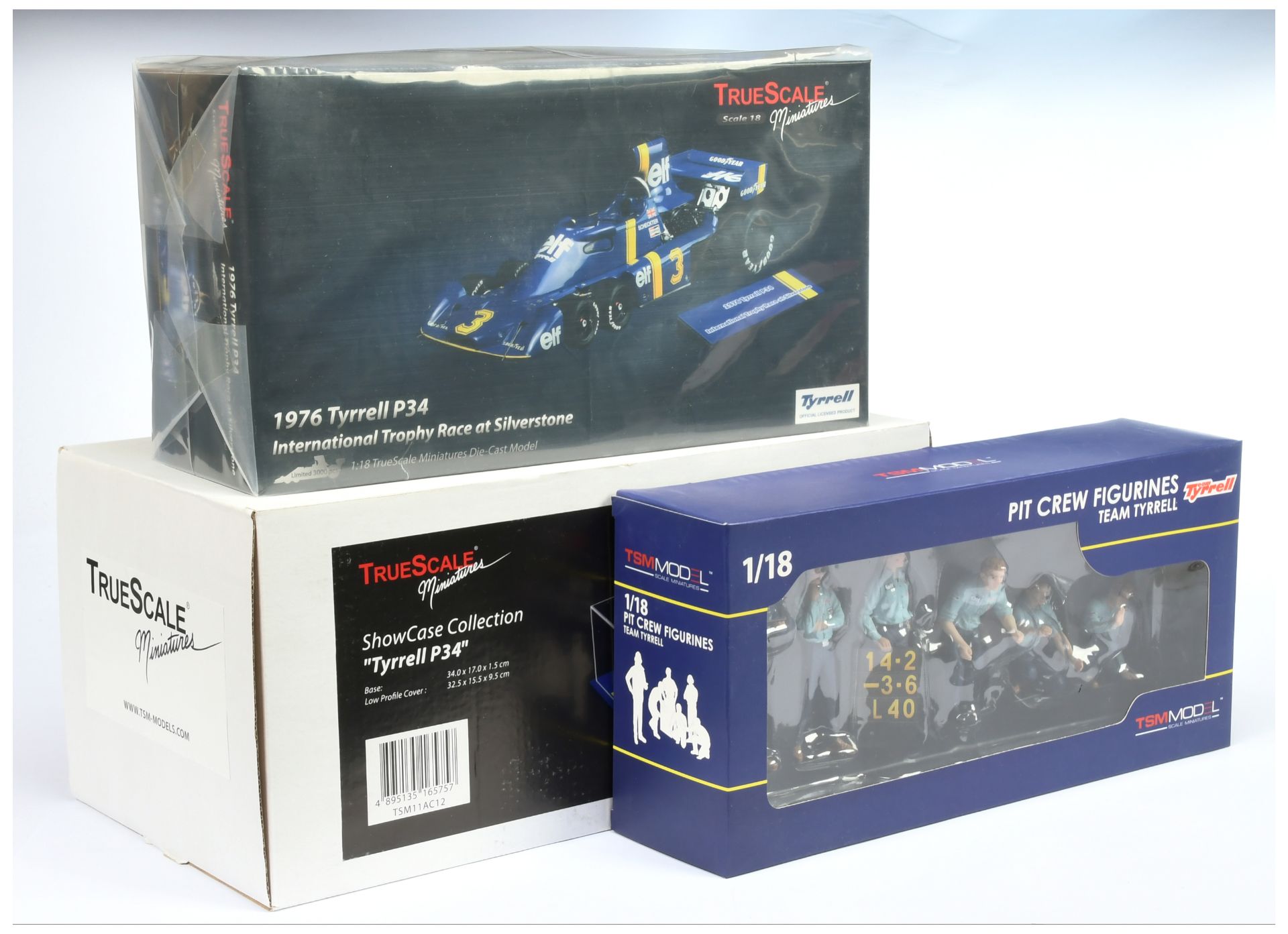 TSM Model (1/18th) 10184 Tyrrell P34 1976 - "Elf" - Silverstone International Trophy - Blue, yell...