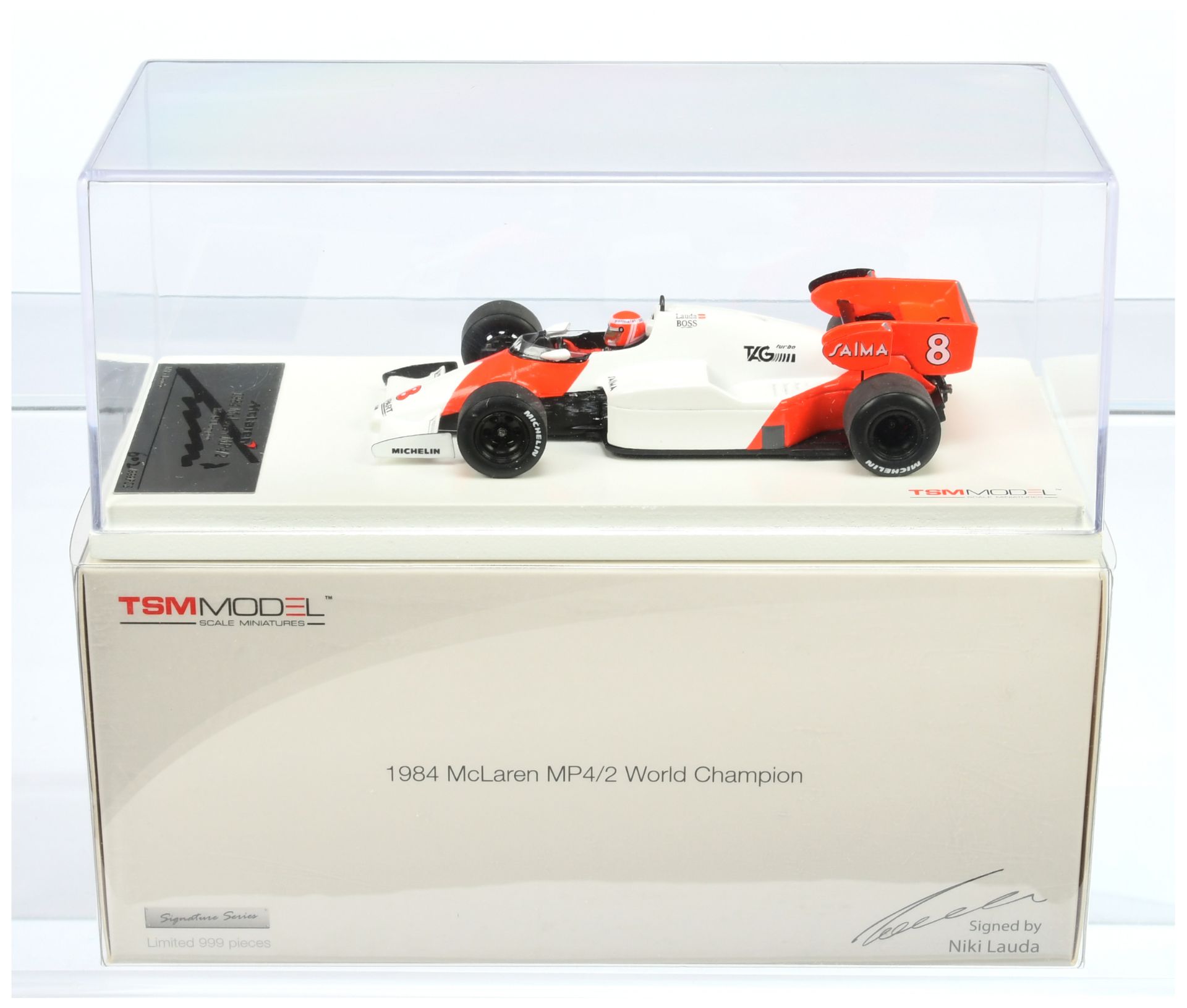 TSM Miniatures (1/43rd) 12SS4 McLaren MP4/2 "World Champion" 1984 
