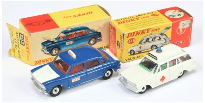 Dinky Toys 278 Vauxhall Victor Estate "Ambulance" - White body, green interior with figure and pa...