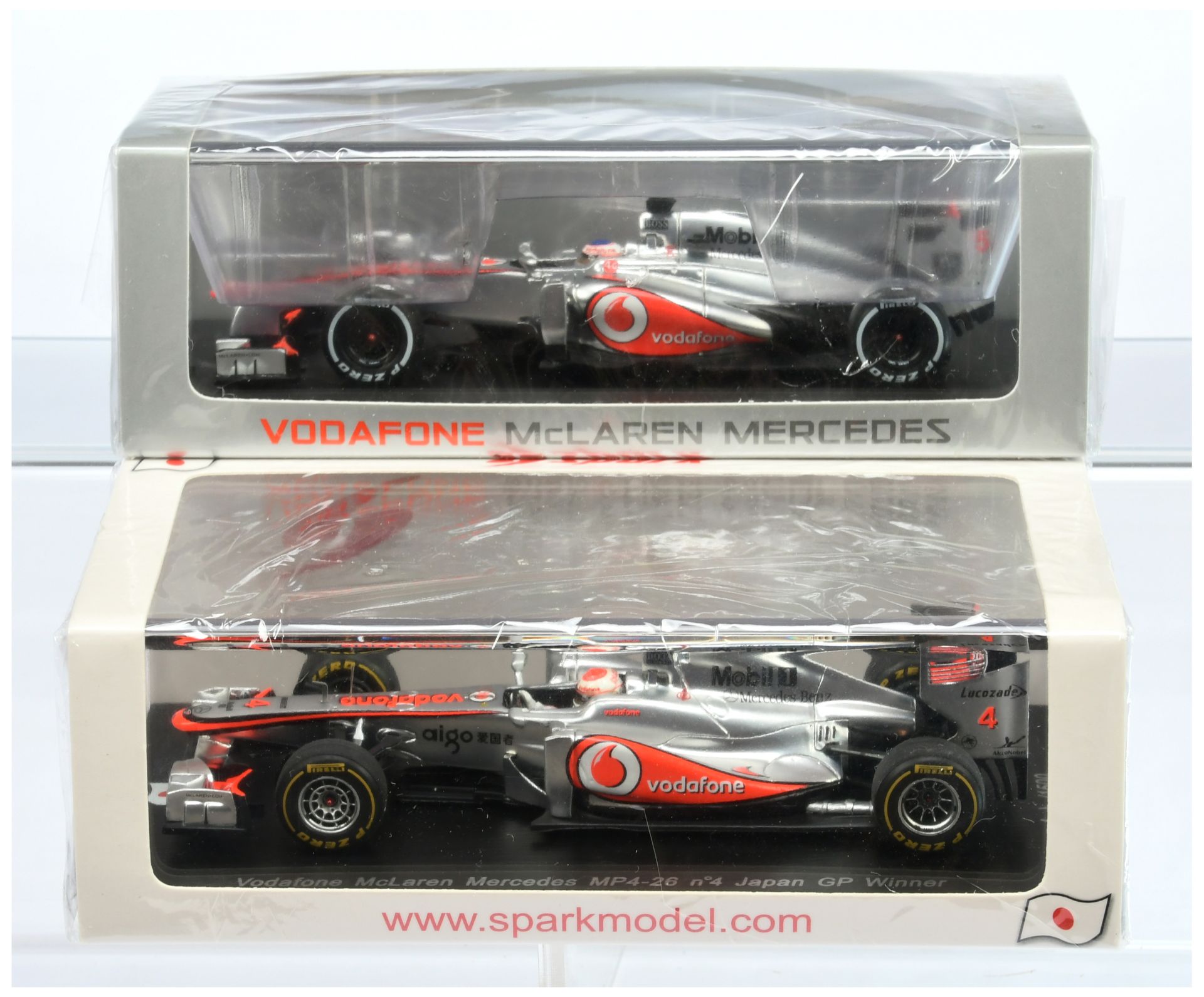 Spark Model (1/43rd) A Pair - (1) S3052 McLaren  Mercedes MP4-28 "Australian" GP 2013 and (2) SJ0...