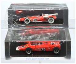 Spark Model (1/43rd) A Pair - (1) S2390 lotus 38 "Indy 500" 1966 and (2) S1761 Lotus 56 "Indy 500...