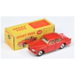 Dinky Toys 184 Volvo 122S Saloon - Red body, ivory interior, silver trim and spun hubs