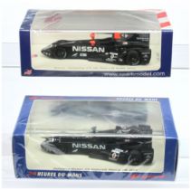 Spark Model (1/43rd) A Pair - (1) US004 Nissan Delta-Wing "Le Mans" 2012 and (2) S3741 Nissan Del...