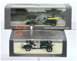 Spark Model (1/43rd) A Pair "Jim Clark" - (1) S1596 Matra SM5 F2 "German" 1967  and (2) 43IN65 - ...