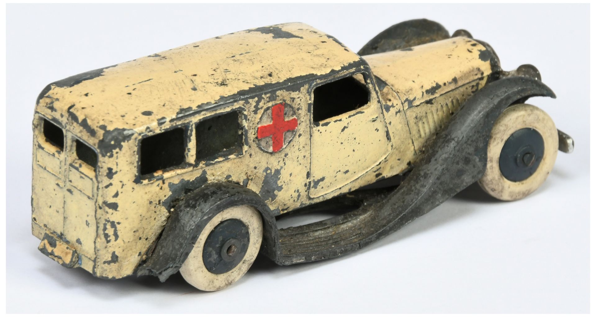 Dinky Toys Pre-War 24a (Type 1) "Ambluance" - Cream Body, black chassis and  hubs with white tyres  - Image 2 of 3