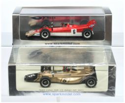 Spark Model (1/43rd) A Pair - (1) S1766 Lotus 56B "Italian" GP 1971  and (2) S1763 Lotus 56B "Rac...