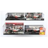 Minichamps (1/43rd) Group Of 4 Mclaren's  - (1) 530 104322 MP4-25 (2) 537 124334  MP4-27, (3) 537...