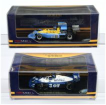 TSM Miniatures (1/43rd) A Pair (1) 124373  Tyrrell P34 "USA" 1977 and (2) 124328 March 761 "South...