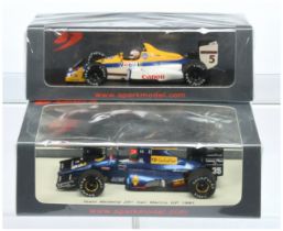 Spark Model (1/43rd) A Pair - (1) S1718 "Team Modena" - "San Marino" GP 1991 and (2) S4059 Willia...