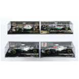 Minichamps (1/43rd) Group Of 4 Mercedes - (1) 417 190644 W10 (2) 410 200044 W11 Launch (3) 417 15...