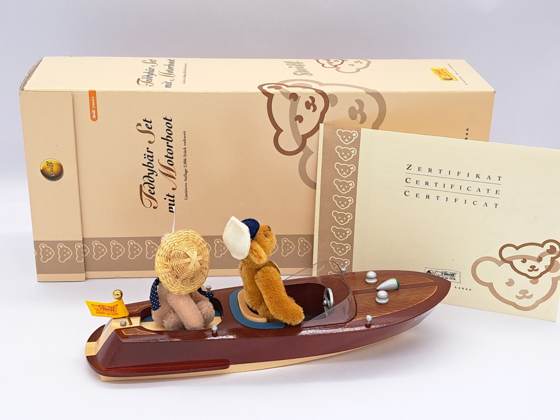 Steiff teddy bear set with motor boat - Bild 2 aus 2