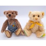 Steiff pair of teddy bears: (1) Oliver The Musical Spring Bear; (2) Baden-Badener Badebar