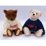 Steiff pair of teddy bears: (1) Teddy G; (2) Teddy B
