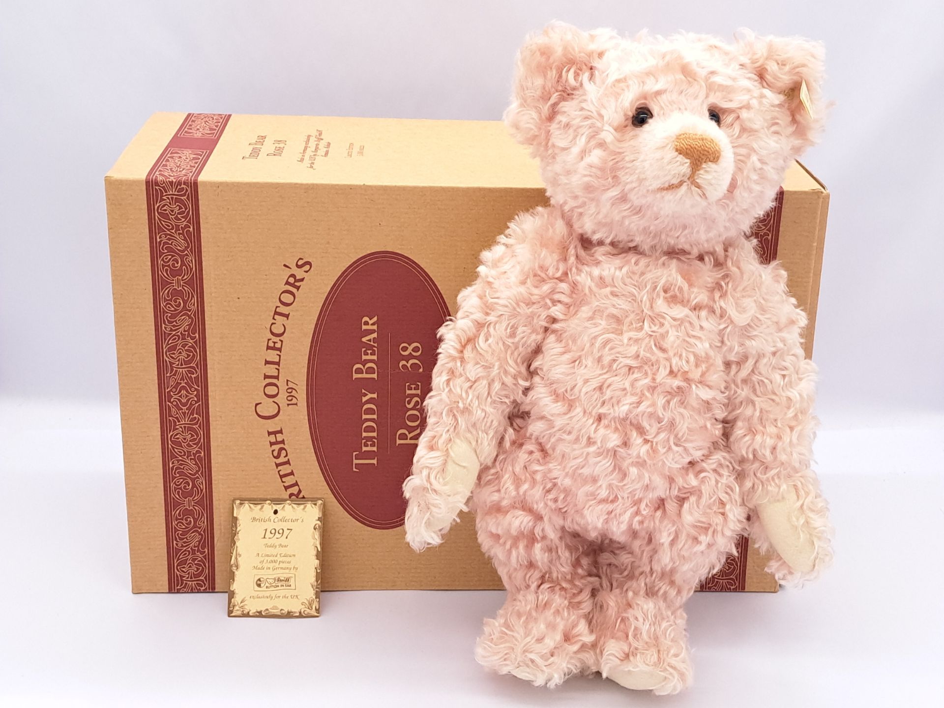 Steiff British Collector's teddy bear Rose 38