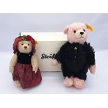 Steiff pair of teddy bears: (1) Classic bear 028304 (2) Classic bear 028601