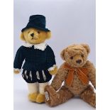 Merrythought pair of teddy bears: (1) Bard; (2) Farnell bear 1/78