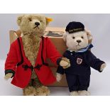 Pair of Steiff teddy bears: (1) Vienna Choir Boy; (2) Classic 1920 replica