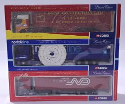 Corgi a boxed trio of 1/50 scale trucks to include CC75604, CC76402 and CC75603. Conditions gener...