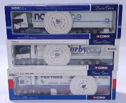 Corgi a boxed trio of 1/50 scale trucks to include CC12204, CC12216 and CC12918. Conditions gener...