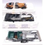 Franklin Mint, a partly boxed group of 1:24 scale Rolls Royce "Silver Ghost" models