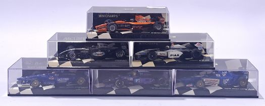 Minichamps a boxed F1 car group (see photo). Conditions are generally Excellent in Good Plus cases.