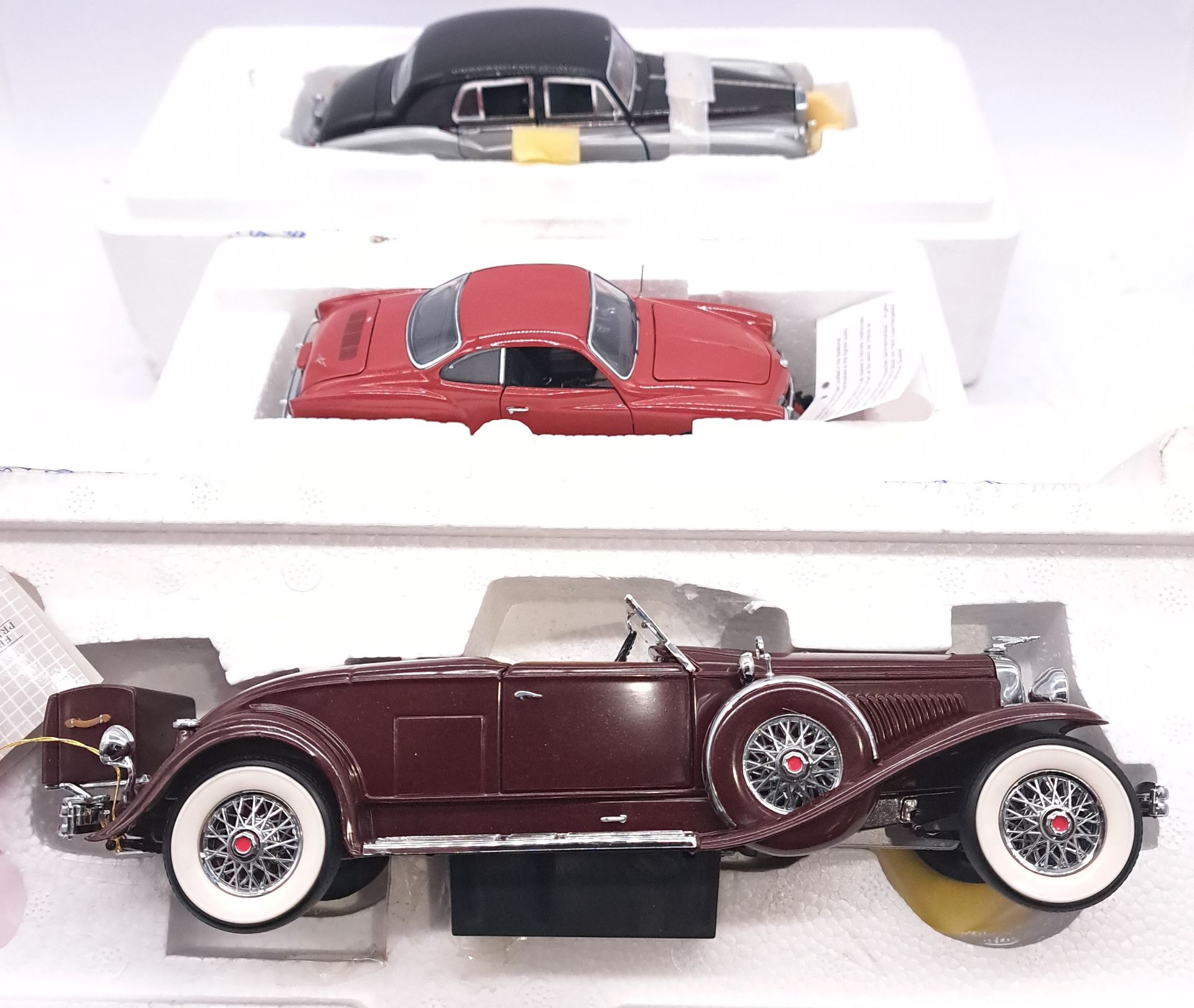 Franklin Mint, a partly boxed group of 1:24 scale Classic Saloon and similar models