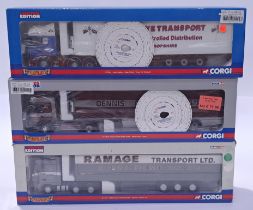 Corgi a boxed trio of 1/50 scale trucks to include CC12922, CC12929 and CC13217. Conditions gener...