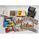 Corgi & similar commercial boxed group & AirFix Figures boxed & Collectors Gazette magazines