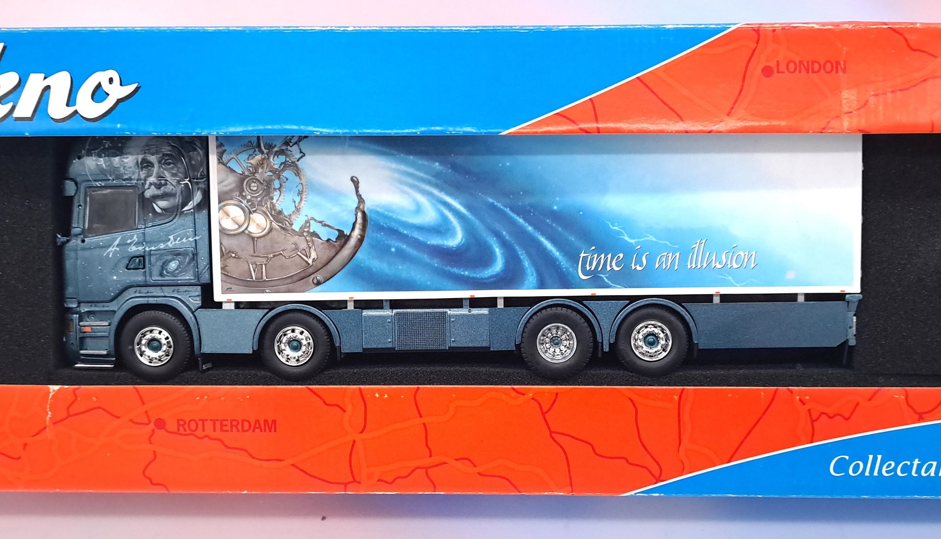 Tekno, a boxed 1:50 scale 72782 Truck/Trailer "Monichina-Einstein" - Bild 3 aus 3