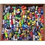 Matchbox, a large quantity of unboxed vehicles
