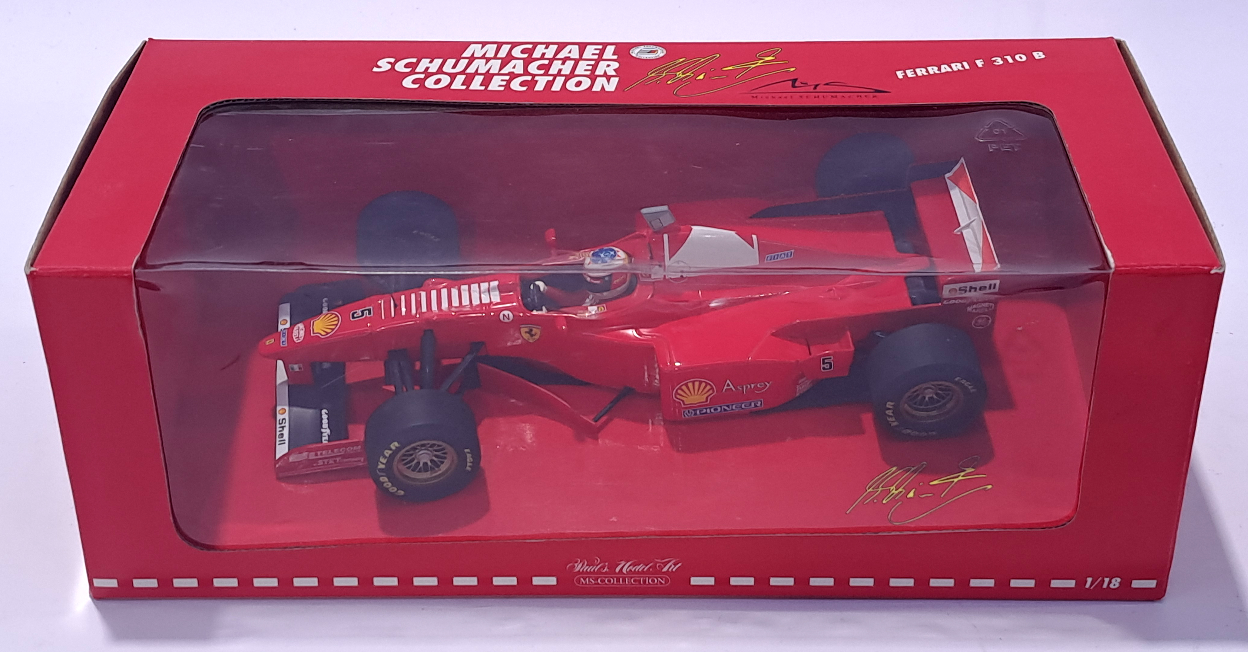 1:18 F1 Minichamps 510971805 1997 Ferrari F310B Michael Schumacher Collection. Conditions general...