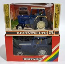 Britains 9524 Ford Tractor Equipment & 9523 Ford TW20 Tractor, a boxed pair