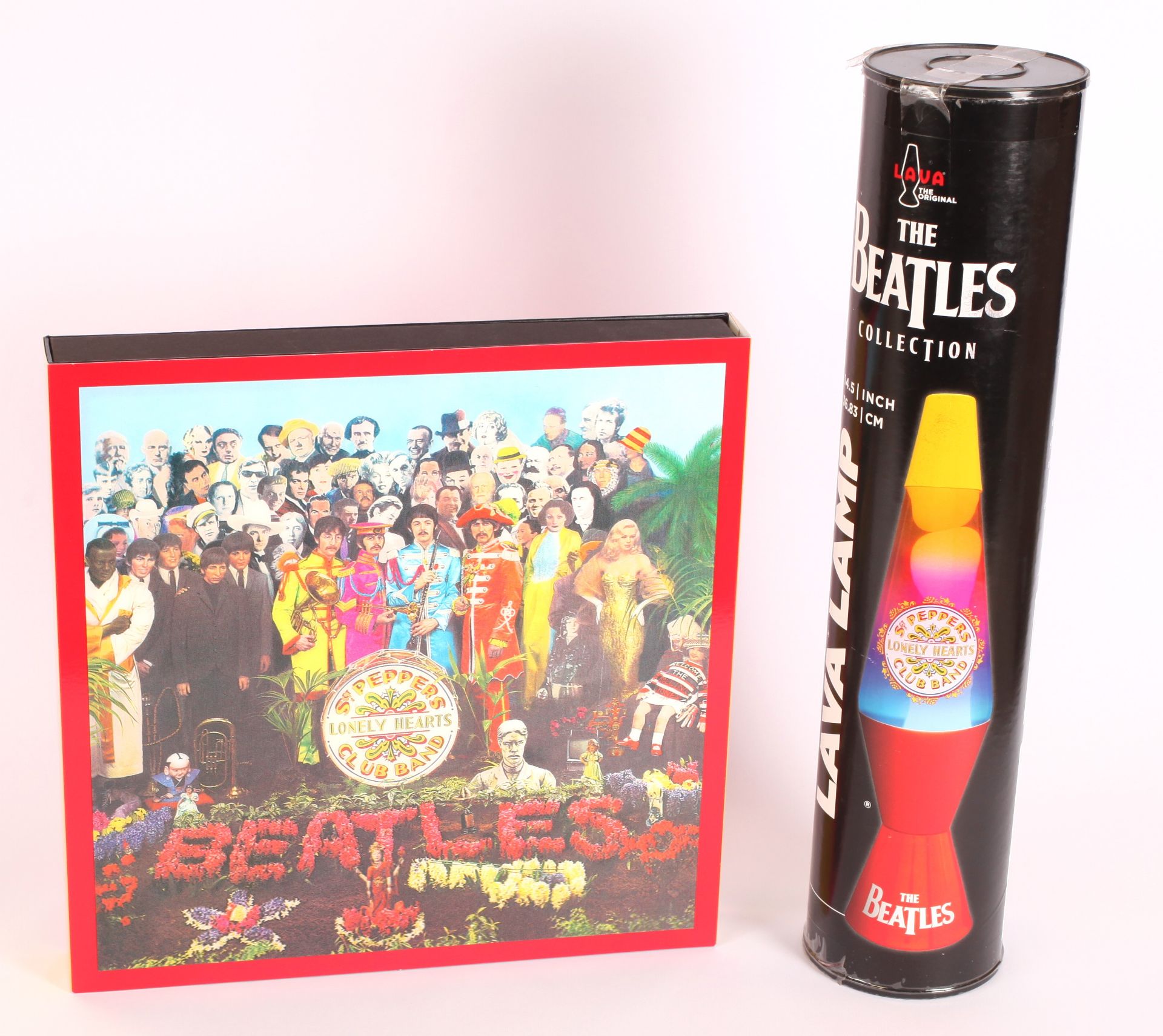 The Beatles Sgt Pepper CD Box Set & Lava Lamp