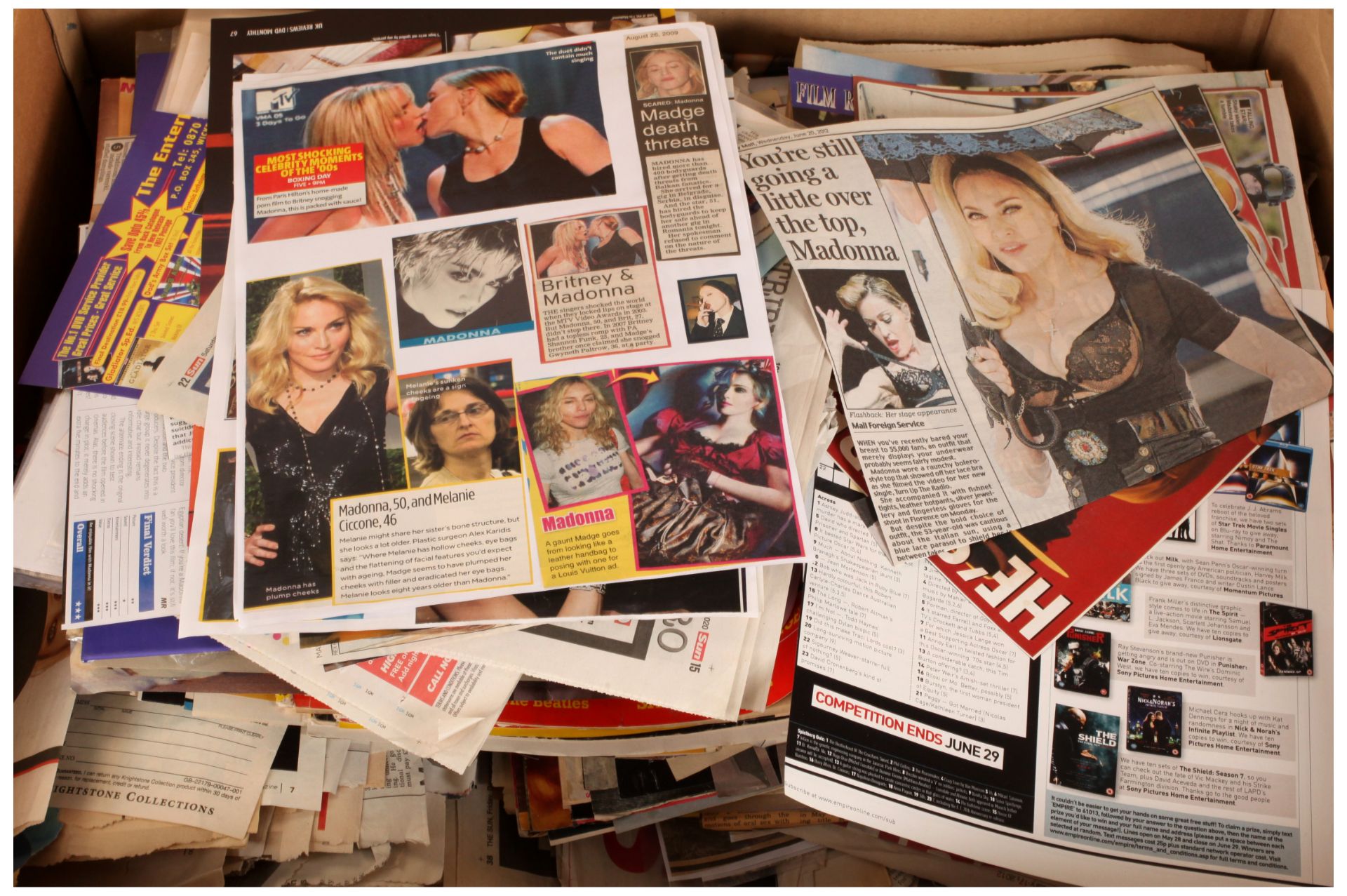 Madonna Related Magazine and Newspaper Clippings