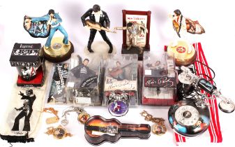 Elvis Presley Telephone, Figures, Watches and A Mug
