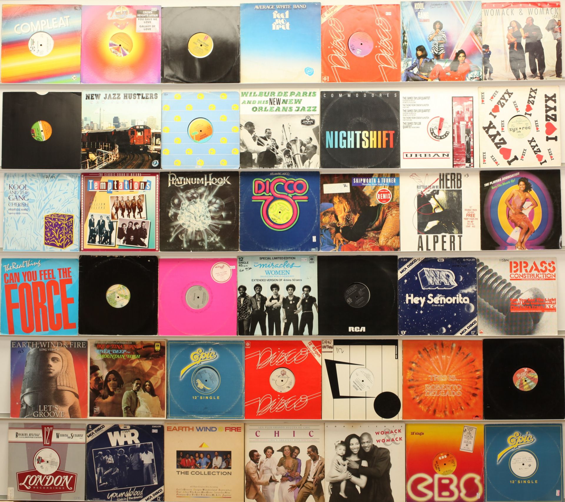 R&B, Funk and Soul LPs and 12" Singles