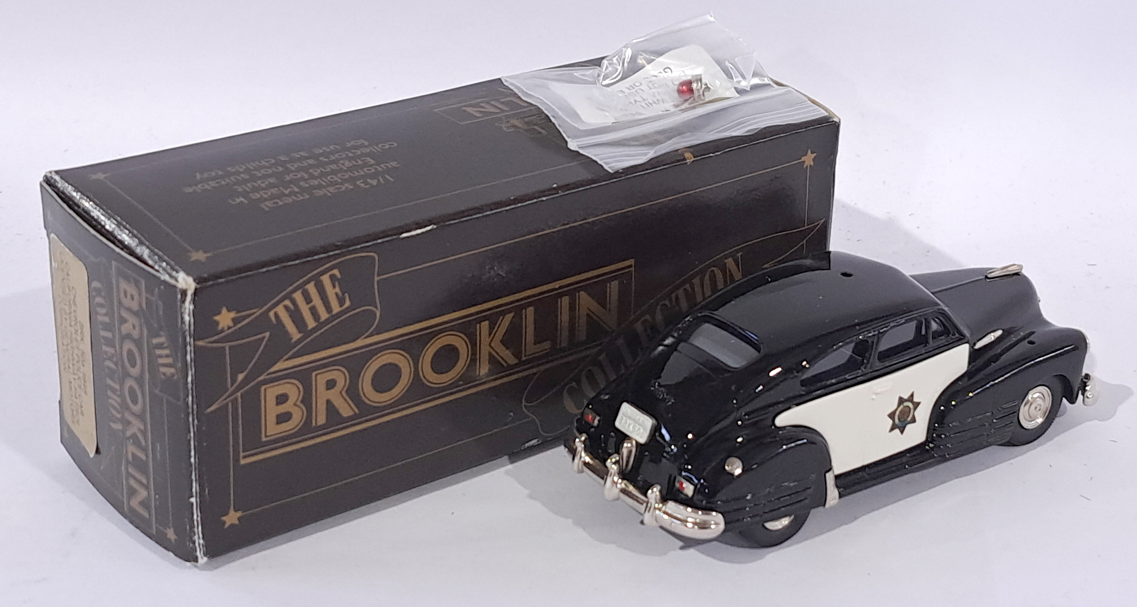 Brooklin Models No.BRK50 1948 Chevrolet Fleetline Aero Sedan "California Highway Patrol Police" C... - Image 2 of 2