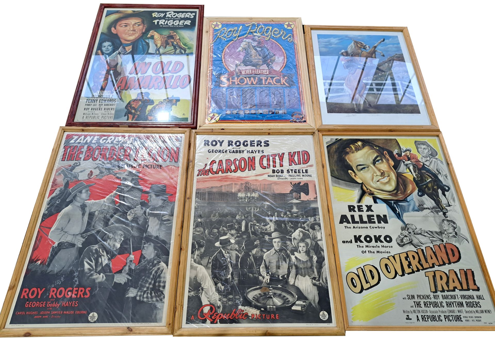 Roy Rogers, Rex Allen, John Wayne & other framed movie posters and pictures - Image 2 of 4