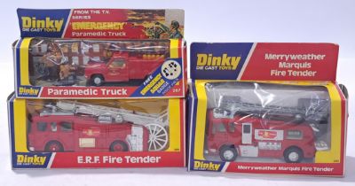 Dinky a mixed group to include 266, 267 and 285 Fire Tender. Conditions generally appear Excellen...