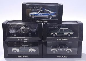 Minichamps a mixed group of 1/43 scale Police Vehicles. Conditions generally appear Near Mint in ...