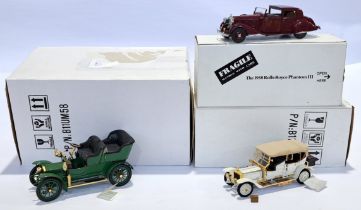 Franklin Mint & Danbury Mint, a boxed Rolls-Royce trio