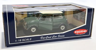 Kyosho 1:18 scale boxed Morris Mini Cooper 1275S