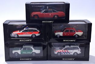 Minichamps a mixed group of 1/43 scale Police Vehicles. Conditions generally appear Near Mint in ...