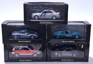 Minichamps a mixed group of 1/43 scale Vehicles. Conditions generally appear Near Mint in general...