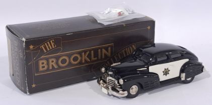 Brooklin Models No.BRK50 1948 Chevrolet Fleetline Aero Sedan "California Highway Patrol Police" C...