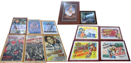 Roy Rogers, Rex Allen, John Wayne & other framed movie posters and pictures