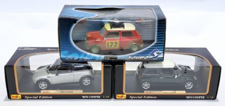 Maisto & Solido, a boxed 1:18 scale Mini group