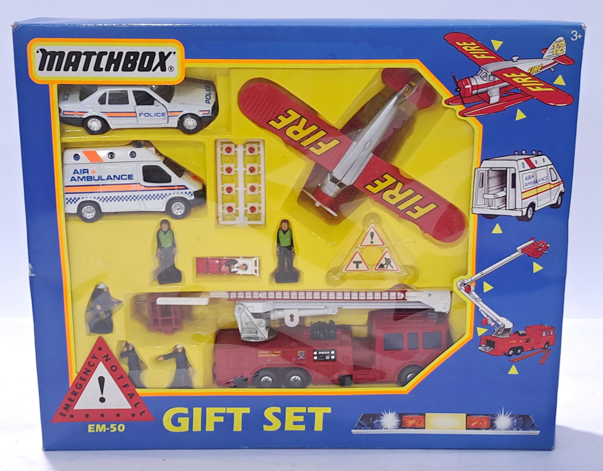 Matchbox Super Kings EM-50 Emergency Gift Set containing and all plastic figures & accessories - ...
